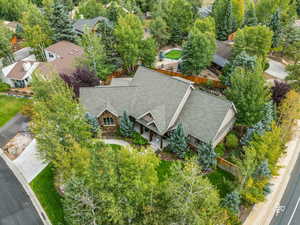 View from above of property