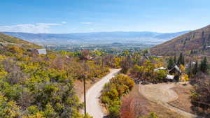 Valley view from the property.