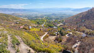 Aerial view showing view of the valley