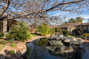 Water view featuring a small pond