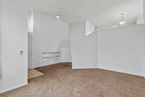 Entryway with shelving and coat closet
