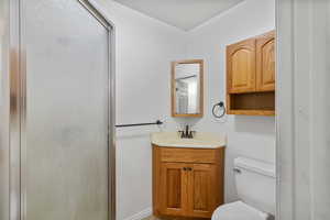 Bathroom with shower for basement