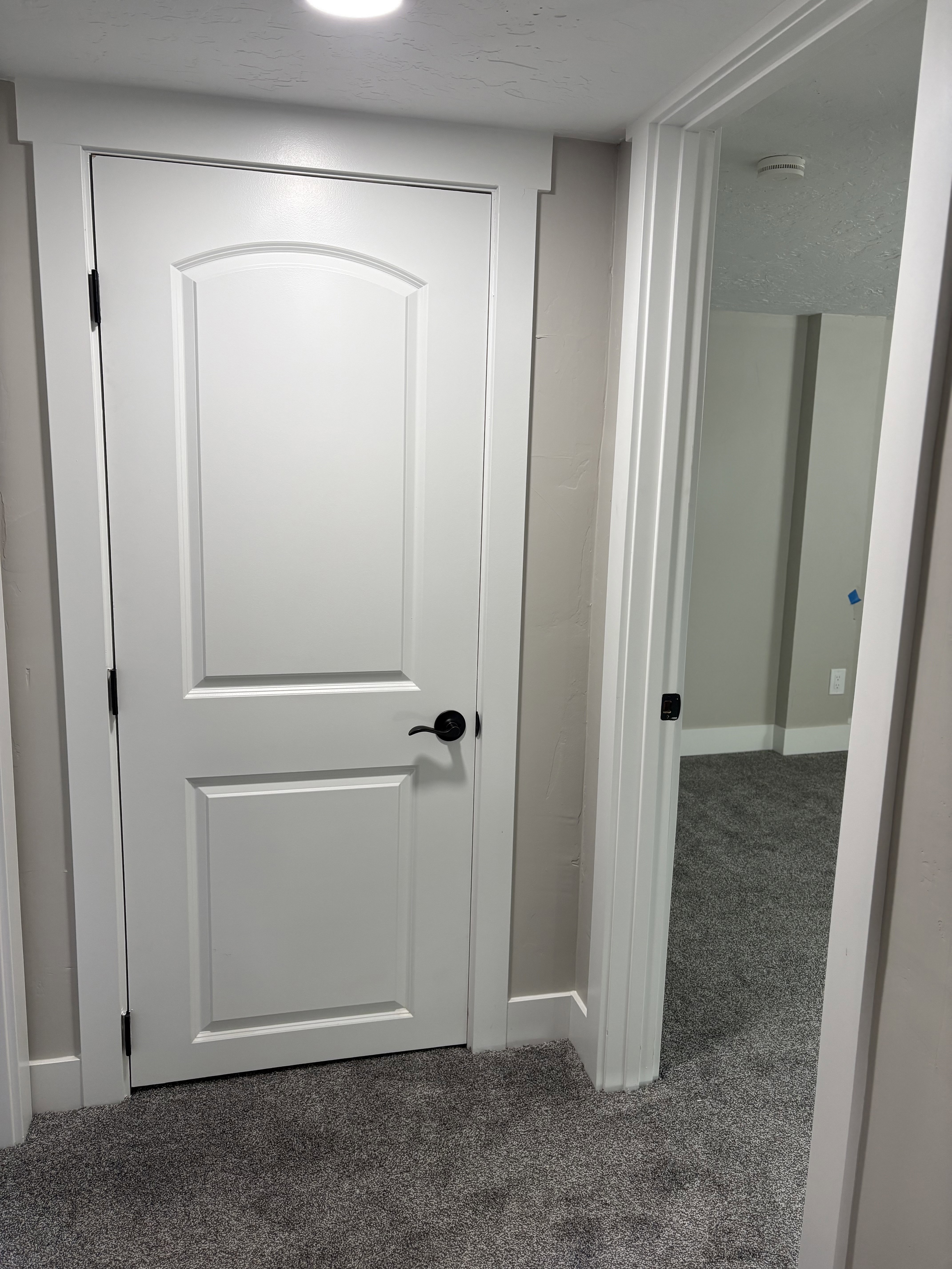 Basement hall closet