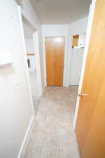 Hall with baseboards