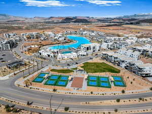 Drone / aerial view of mountains