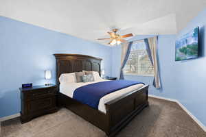 Spacious primary suite with remodeled bath and walk-through closets