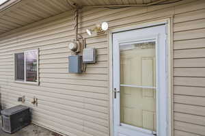 View of exterior entry