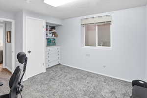 Currently set as an office, this could also be a bedroom.