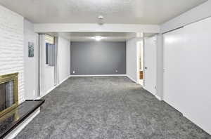 This room has a fireplace and could also be used as a living room or primary bedroom ensuite.