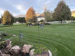 View of home's community featuring a mountain view