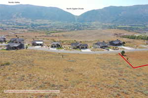 Aerial view of lot and view from lot