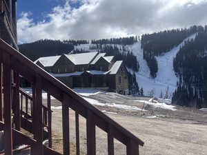 Water view with a mountainous background