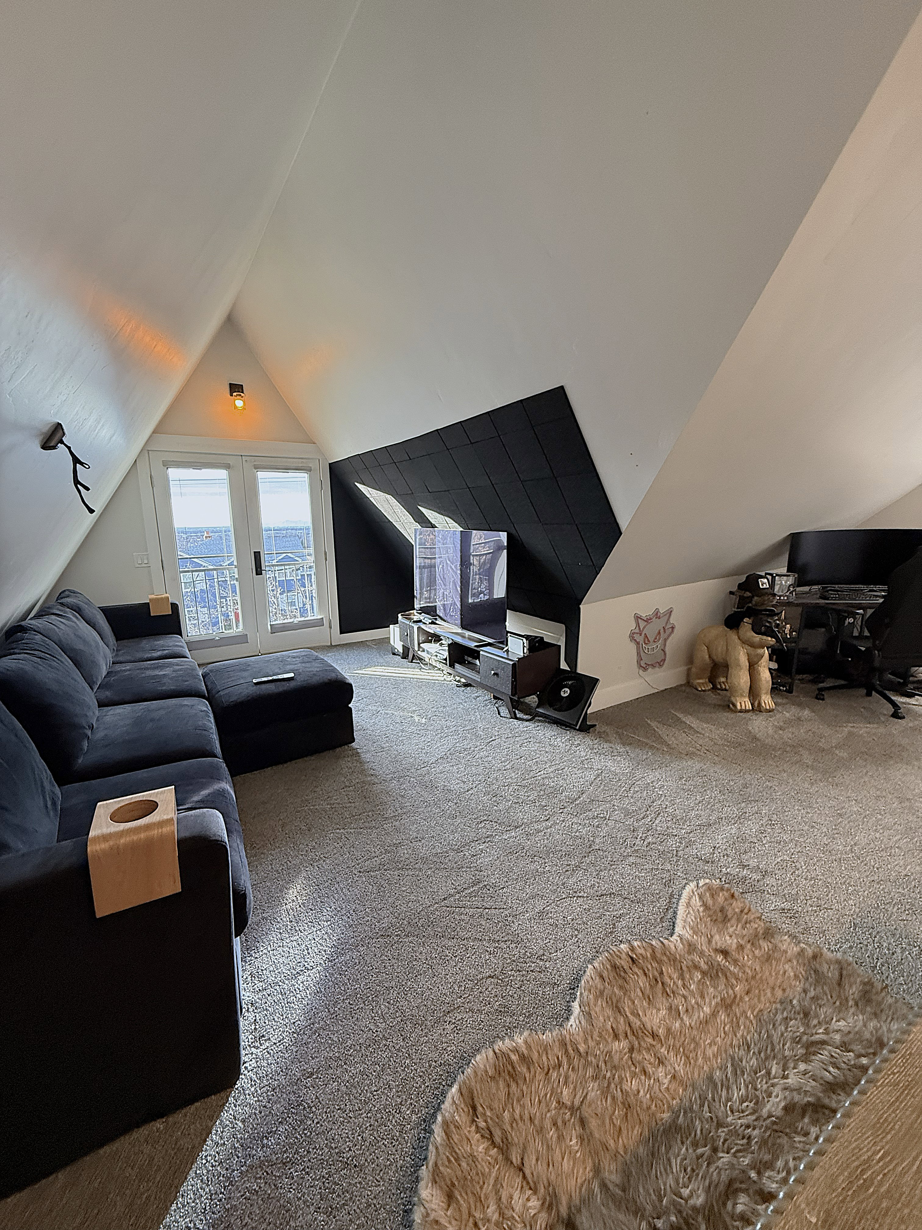 Living room with carpet