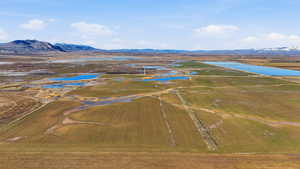 View of rural area with a water and mountain view