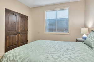 Bedroom featuring a closet