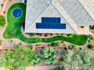 View from above of property