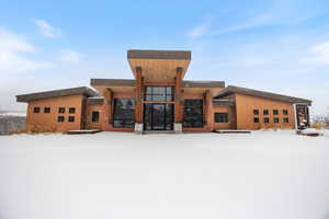 Snow covered property