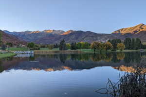 Water view featuring a mountain backdrop