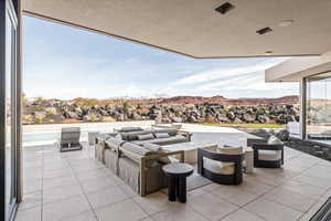 View of patio / terrace featuring outdoor seating