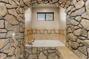 Bathroom featuring a jetted tub