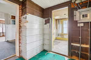 Entryway with electric panel
