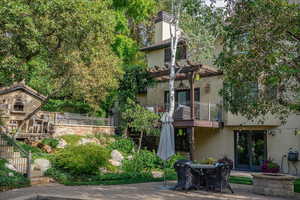 View of building exterior featuring stairs