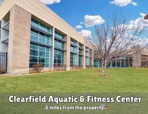 Clearfield aquatic center located 0.6 miles from the property