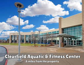 Clearfield aquatic center located 0.6 miles from the property