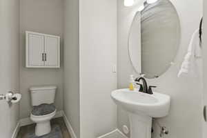 Main floor powder room