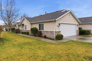 Large 2-car attached garage