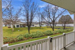 Open space out the living room sliding door