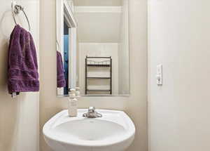 Bathroom featuring a sink