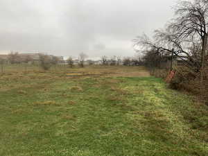 View of green lawn with a view of rural / pastoral area