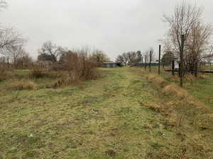 View of yard featuring a view of countryside