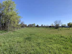 View of yard featuring a view of countryside