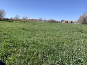 View of yard with a view of countryside