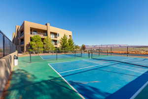 View of pickle ball court