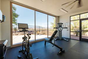 View of workout room