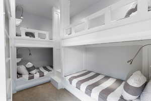 Bedroom 5 with built-in bunk beds