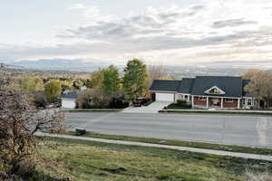 Neighborhood and mountain view