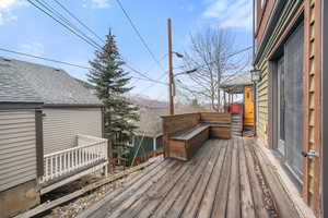 View of wooden terrace