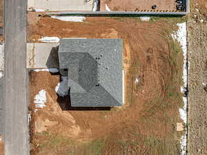 View from above of property
