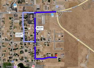 Map / location with property parcel outlined