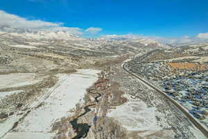 Water view featuring a mountainous background