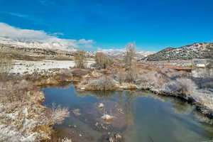 Water view featuring a mountain backdrop