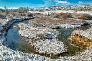 Water view with mountains