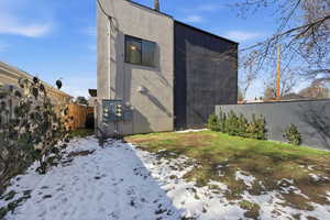 View of snow covered structure