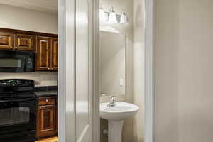 Location of half bath