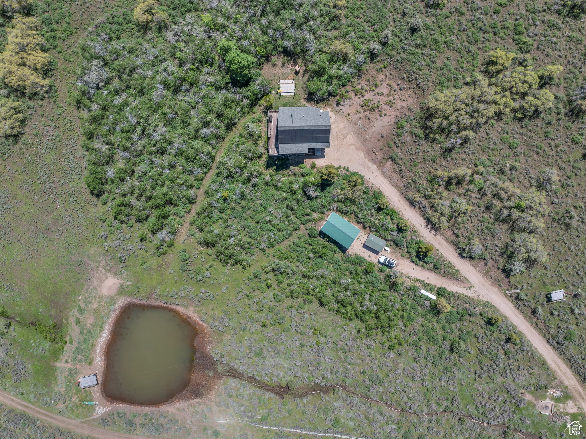Aerial view of property and surrounding area