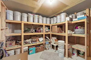 View of storage room